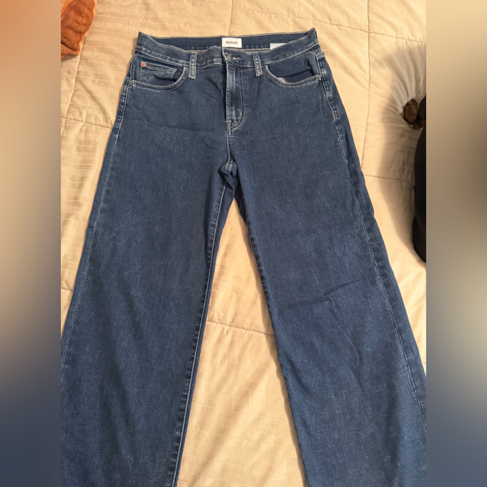 Hudson Wide Leg Rosalie Dark Blue Denim - Wide leg